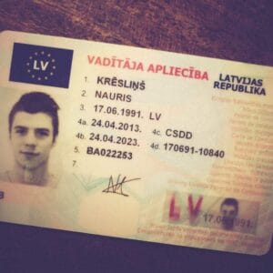 Buy CSDD Registered Driver’s License in Latvia