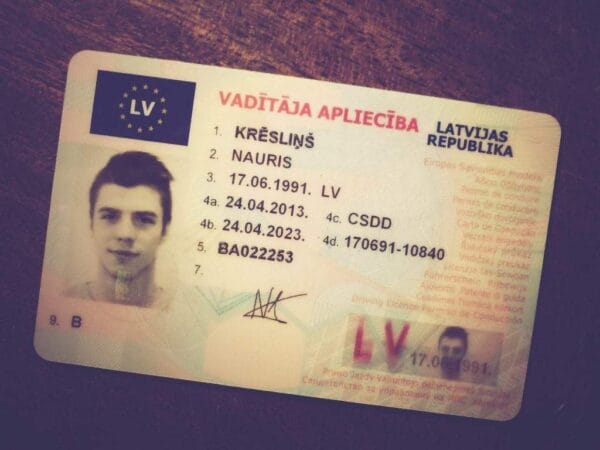 Buy CSDD Registered Driver’s License in Latvia