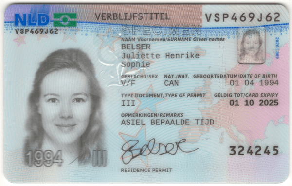 Netherland Residence Card